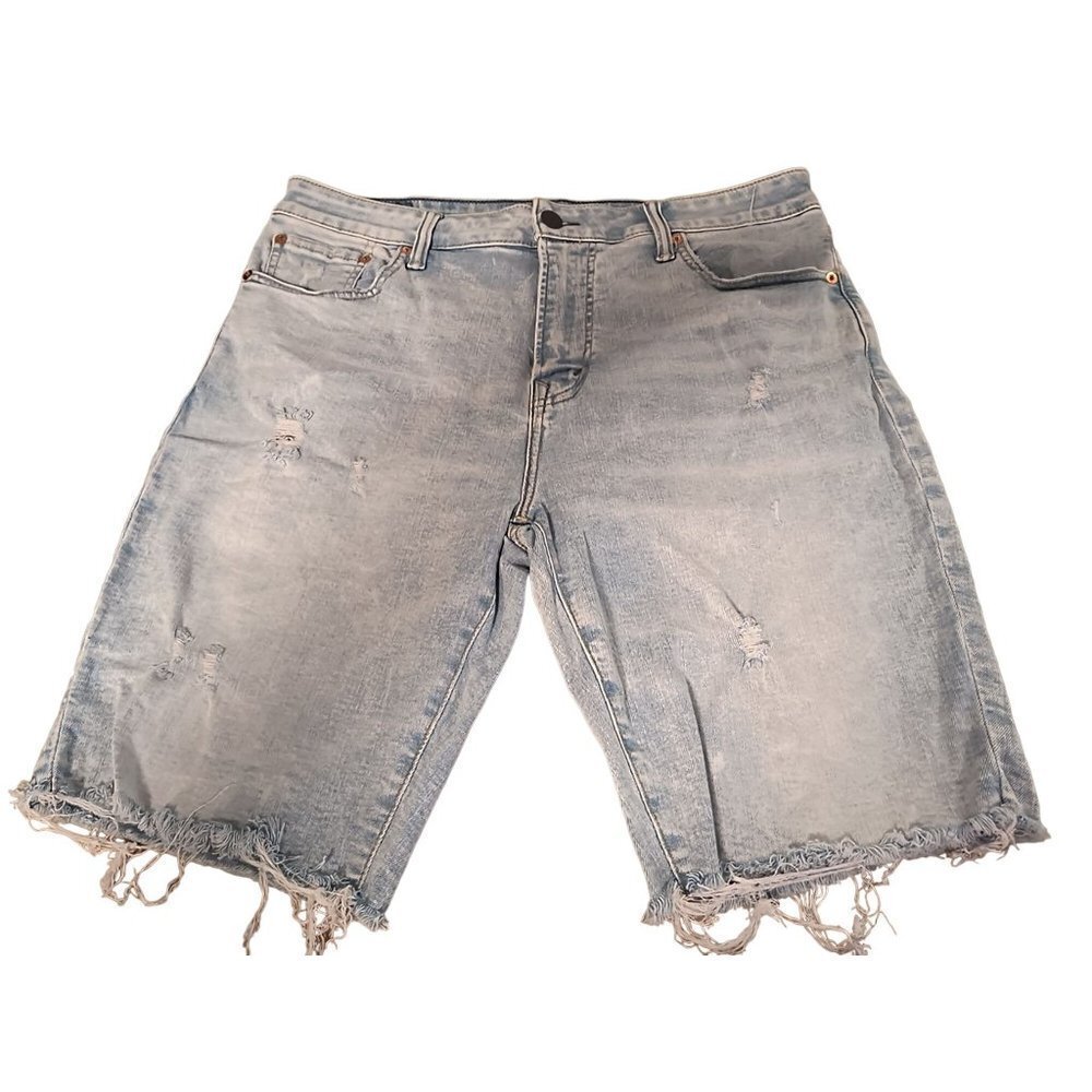 American Eagle Men’s Size 36 Airflex Distressed Denim Jean Shorts